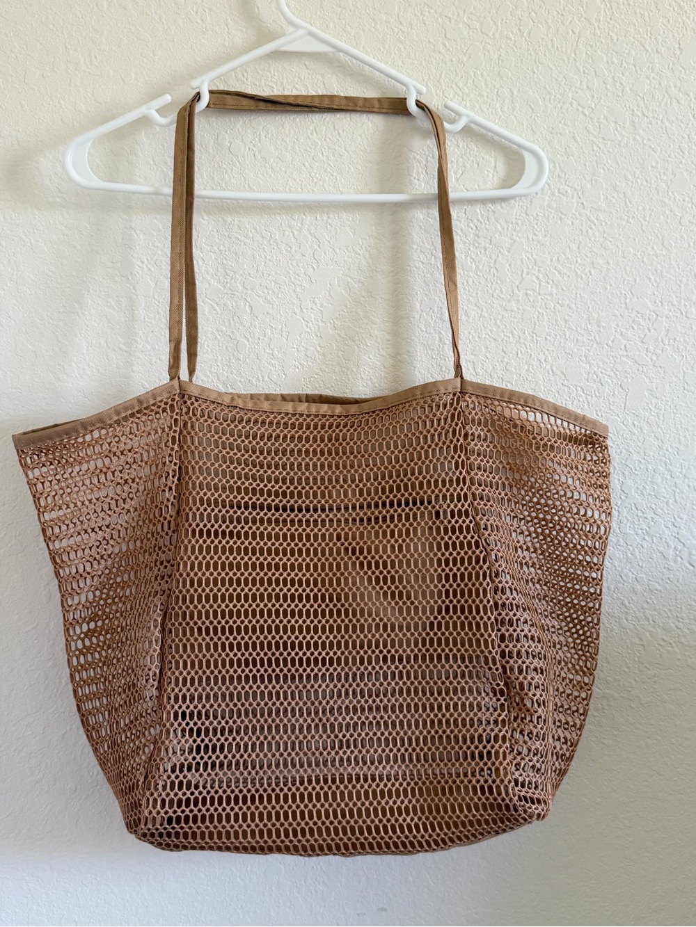 Amazon Brown Mesh Tote Bag